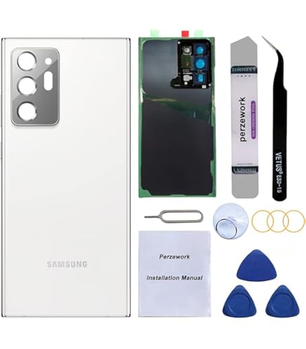 Amazon.com: Perzework Rear Back Glass Replacement for Samsung